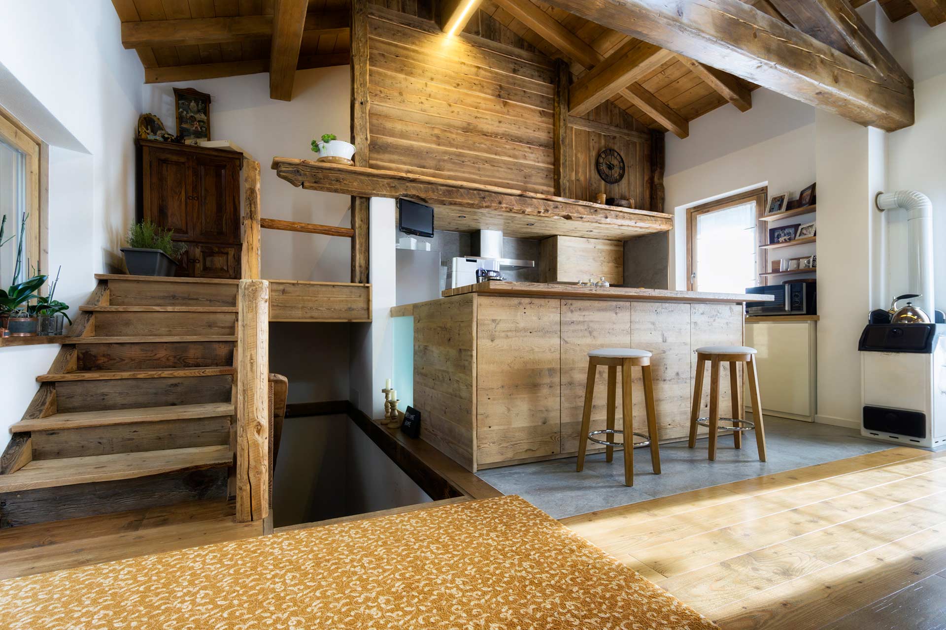 CO2 Einsparung durch Holz beim Hausbau Wohnraum mit Holz